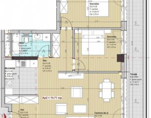 Appartement 3 chambres à vendre dans Cluj-napoca, zone Manastur