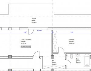 , 51.56m2 on Floresti