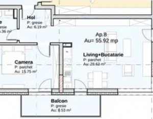 Lakás 2 szobák eladó on Cluj-napoca, Zóna Borhanci