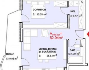 Lakás 2 szobák eladó on Cluj-napoca, Zóna Gheorgheni