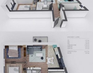 , 64.4m2 on Cluj-napoca, Zóna Dambul Rotund