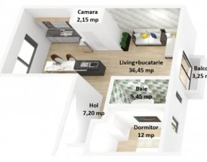 , 63.25m2 on Cluj-napoca, Zóna Someseni