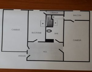 Lakás 2 szobák eladó on Cluj-napoca, Zóna Manastur