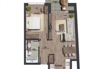 Lakás 2 szobák eladó on Cluj-napoca, Zóna Marasti