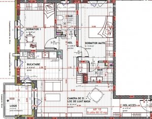 Appartement 3 chambres à vendre dans Floresti
