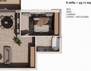 Appartement 2 chambres à vendre dans Cluj-napoca, zone Iris