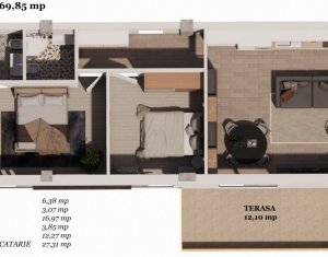 Appartement 3 chambres à vendre dans Cluj-napoca, zone Iris