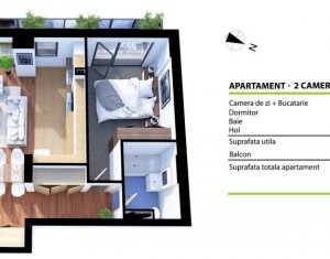 Appartement 2 chambres à vendre dans Cluj-napoca, zone Sopor