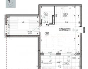 Appartement 2 chambres à vendre dans Cluj-napoca