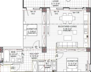 Appartement 3 chambres à vendre dans Cluj-napoca