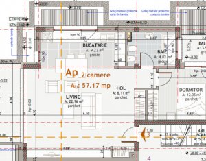 Lakás 2 szobák eladó on Cluj-napoca, Zóna Gruia