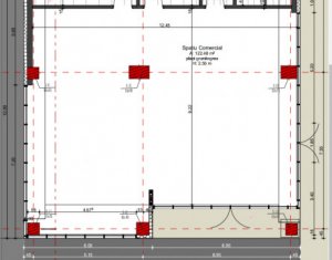 Spatiu in Gheorgheni, 160 mp, open space, S+P, vitrina 8 ml, 3 parcari