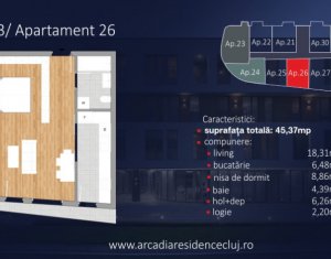 Lakás 1 szobák eladó on Cluj-napoca