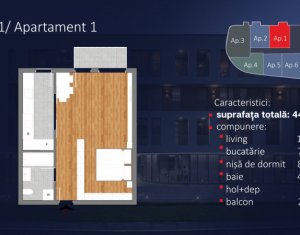 Lakás 1 szobák eladó on Cluj-napoca