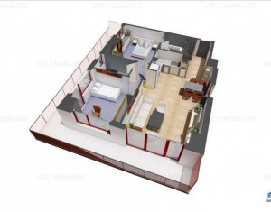 Lakás 3 szobák eladó on Cluj-napoca, Zóna Gheorgheni