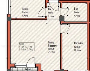 Lakás 2 szobák eladó on Cluj-napoca, Zóna Marasti