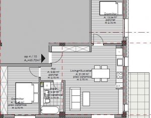 Lakás 3 szobák eladó on Cluj-napoca, Zóna Borhanci