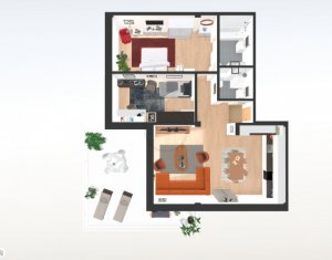 Appartement 3 chambres à vendre dans Cluj-napoca, zone Borhanci