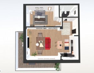 Appartement 2 chambres à vendre dans Cluj-napoca, zone Borhanci