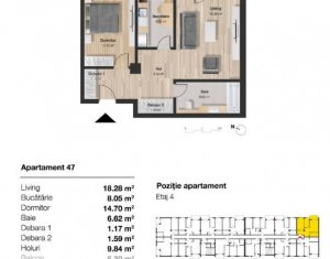 Lakás 2 szobák eladó on Cluj-napoca, Zóna Marasti