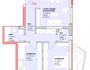 Lakás 3 szobák eladó on Cluj-napoca, Zóna Gheorgheni