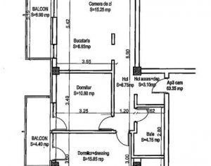 Appartement 3 chambres à vendre dans Cluj-napoca