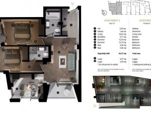 Appartement 3 chambres à vendre dans Cluj-napoca, zone Centru