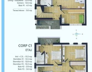 , 120m2 dans Floresti