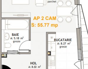 , 56m2 dans Cluj-napoca, zone Borhanci