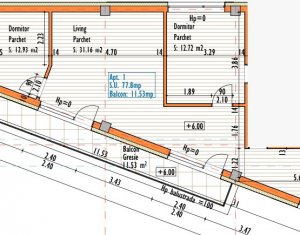 Appartement 3 chambres à vendre dans Cluj-napoca, zone Grigorescu