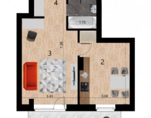 , 39m2 dans Cluj-napoca, zone Zorilor