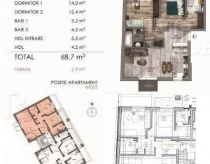 Appartement 3 chambres à vendre dans Cluj-napoca