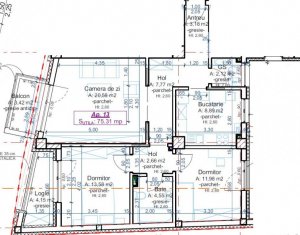 Lakás 3 szobák eladó on Cluj-napoca, Zóna Centru