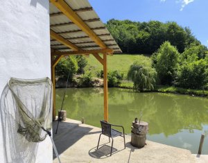 Casa de vacanta, cu lac, 5640 mp teren, Huta, com. Chiuiesti, jud. Cluj