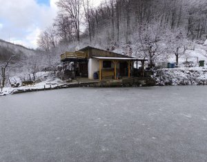 Casa de vacanta, cu lac, 5640 mp teren, Huta, com. Chiuiesti, jud. Cluj
