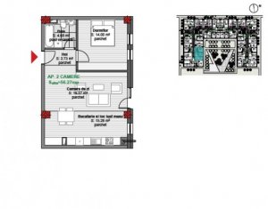 , 56.27m2 on Floresti
