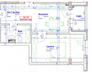 Lakás 2 szobák eladó on Floresti