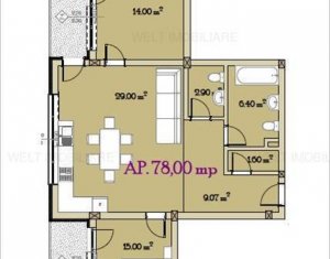 Lakás 3 szobák eladó on Cluj-napoca