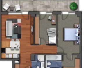 Appartement 3 chambres à vendre dans Cluj-napoca, zone Buna Ziua
