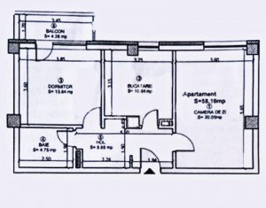 Lakás 2 szobák eladó on Cluj-napoca, Zóna Gheorgheni