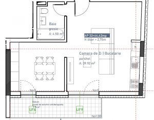 Appartement 2 chambres à vendre dans Cluj-napoca, zone Marasti