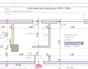 Appartement 2 chambres à vendre dans Cluj-napoca, zone Marasti