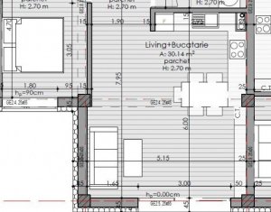 Appartement 2 chambres à vendre dans Cluj-napoca, zone Borhanci