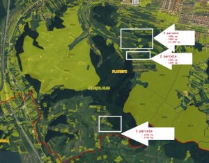 Teren extravilan, Luna de Sus 37900 mp, 7 parcele,  faneata