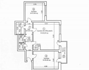 Appartement 3 chambres à vendre dans Cluj-napoca, zone Manastur