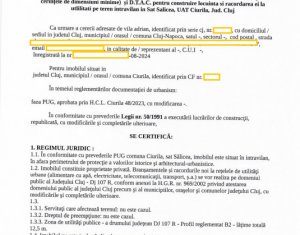 Teren Salicea, asfalt, utilitati, Certificat de Urbanism, 800 mp, 12,3m x 65m