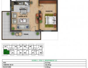 Lakás 2 szobák eladó on Cluj-napoca, Zóna Zorilor