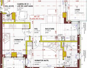 Apartment 3 rooms for sale in Floresti