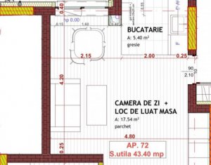 Lakás 2 szobák eladó on Floresti