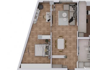 Appartement 2 chambres à vendre dans Cluj-napoca, zone Centru